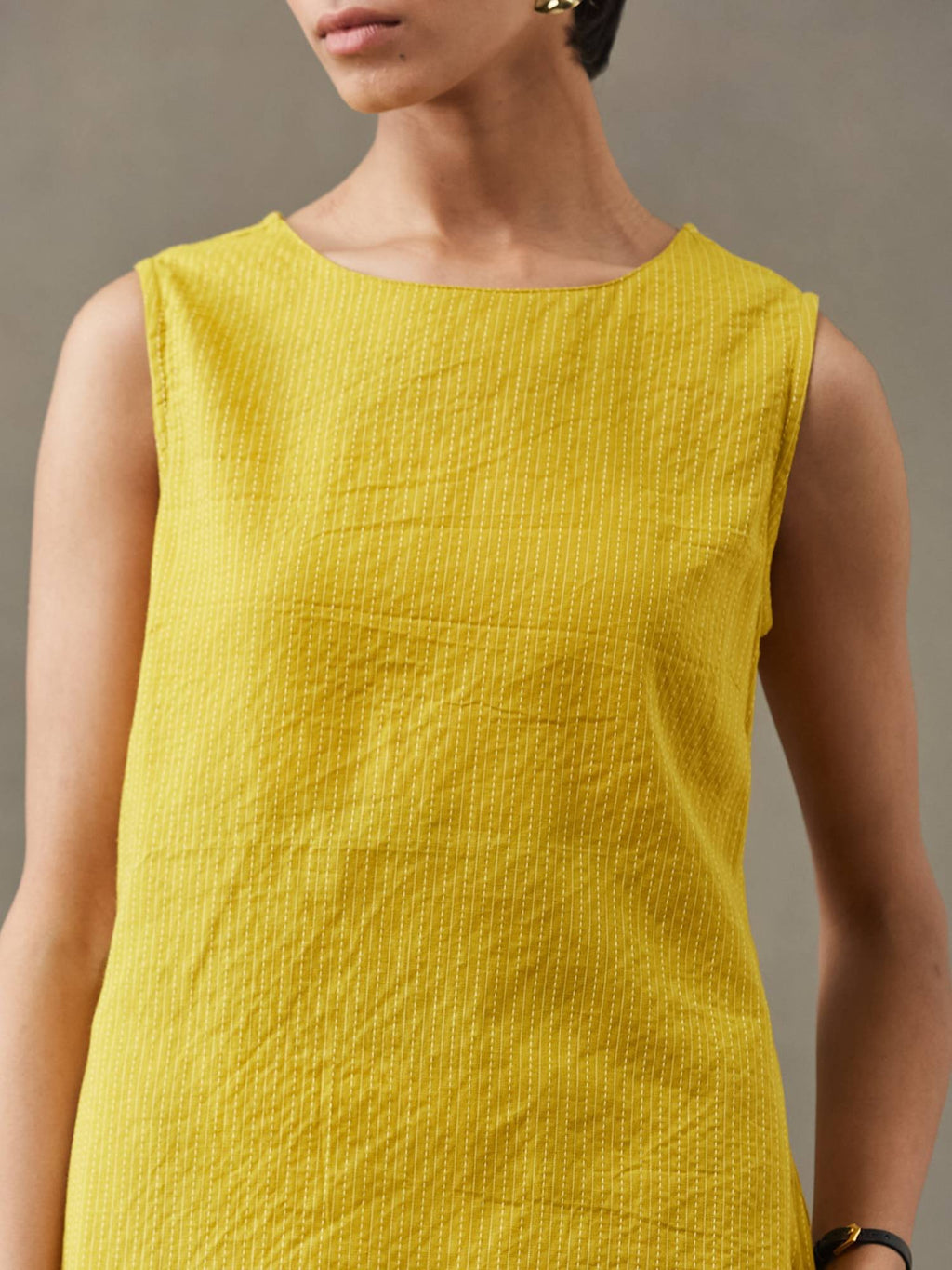 Women Cotton Thread Work Straight Kurt | FY93 - view 19
