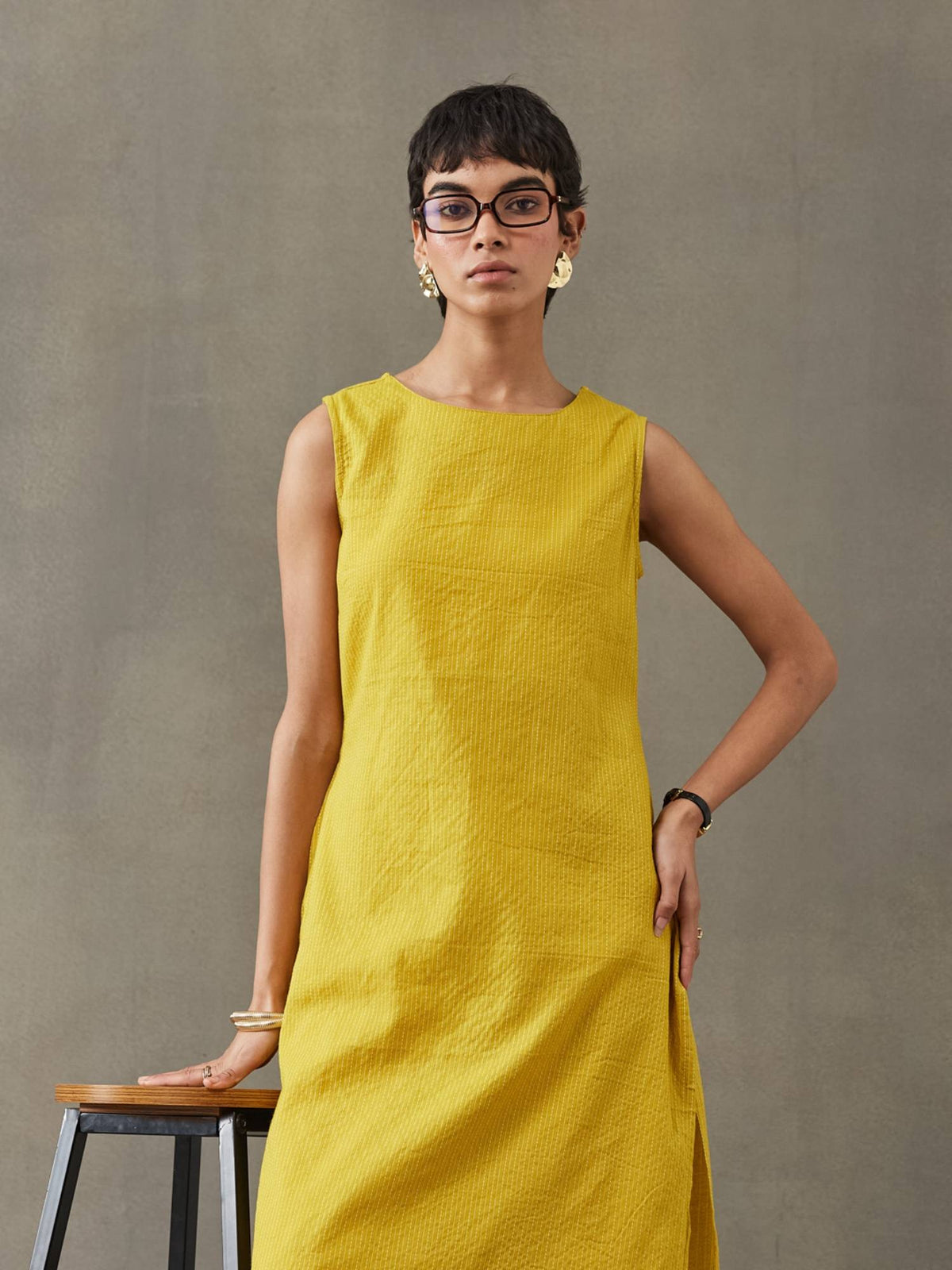 Women Cotton Thread Work Straight Kurt | KDG - view 20