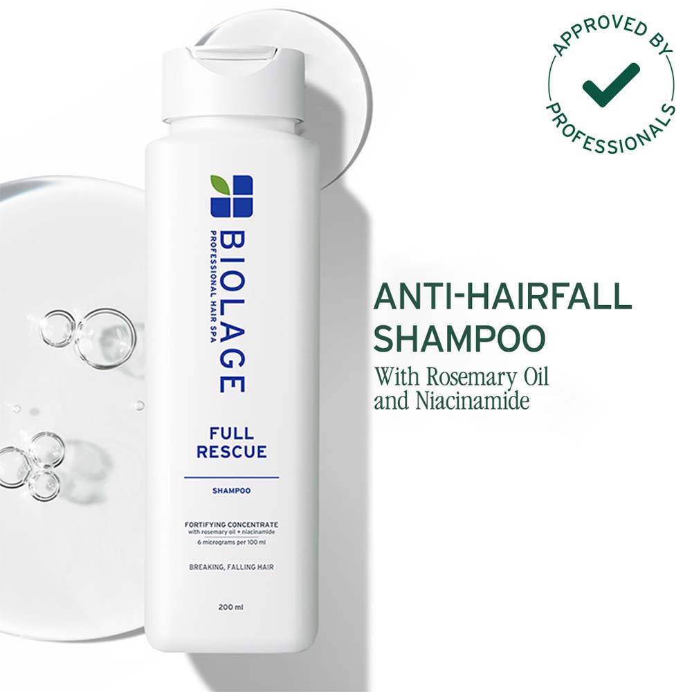 Professional Full Rescue Anti-Hairfall Shampoo With Rosemary Oil For 74% Less Hairfall | H85 - view 1