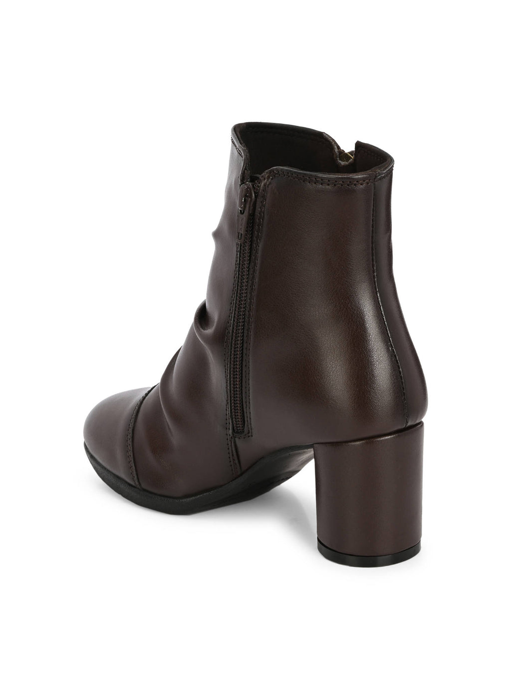 Brown Mid Knee High Western Casual Boots | BT61 - view 3
