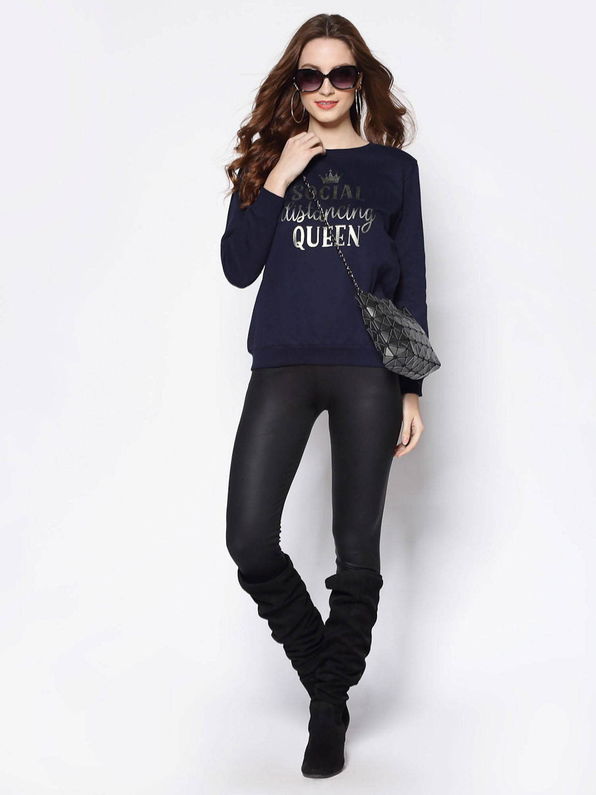 Pink Typography Printed Sweatshirt | SS90 - view 15