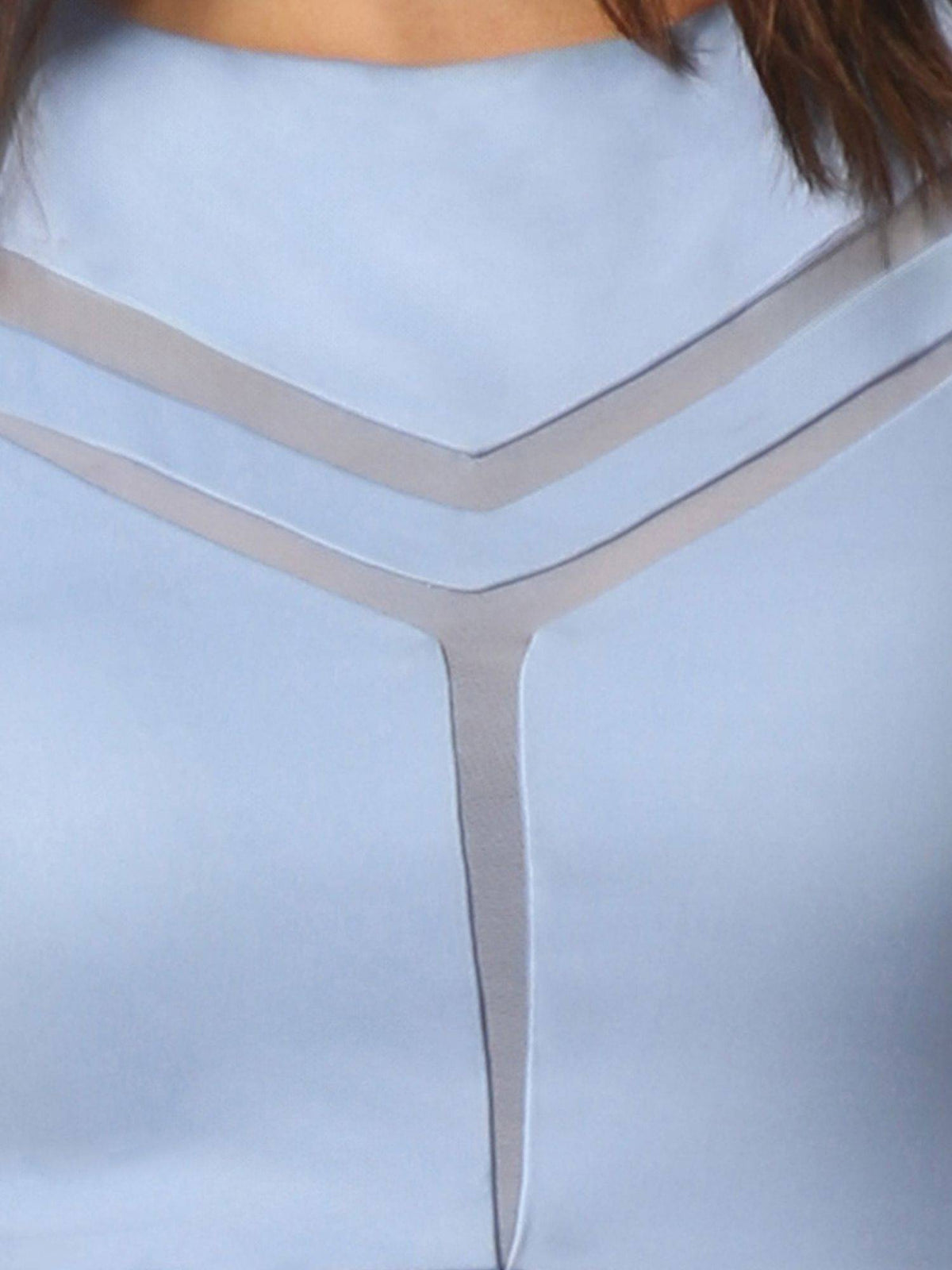 Medium Impact Quicky Dry Padded Sports Bra with Racerback and Mesh Detailing | sb09 - view 7