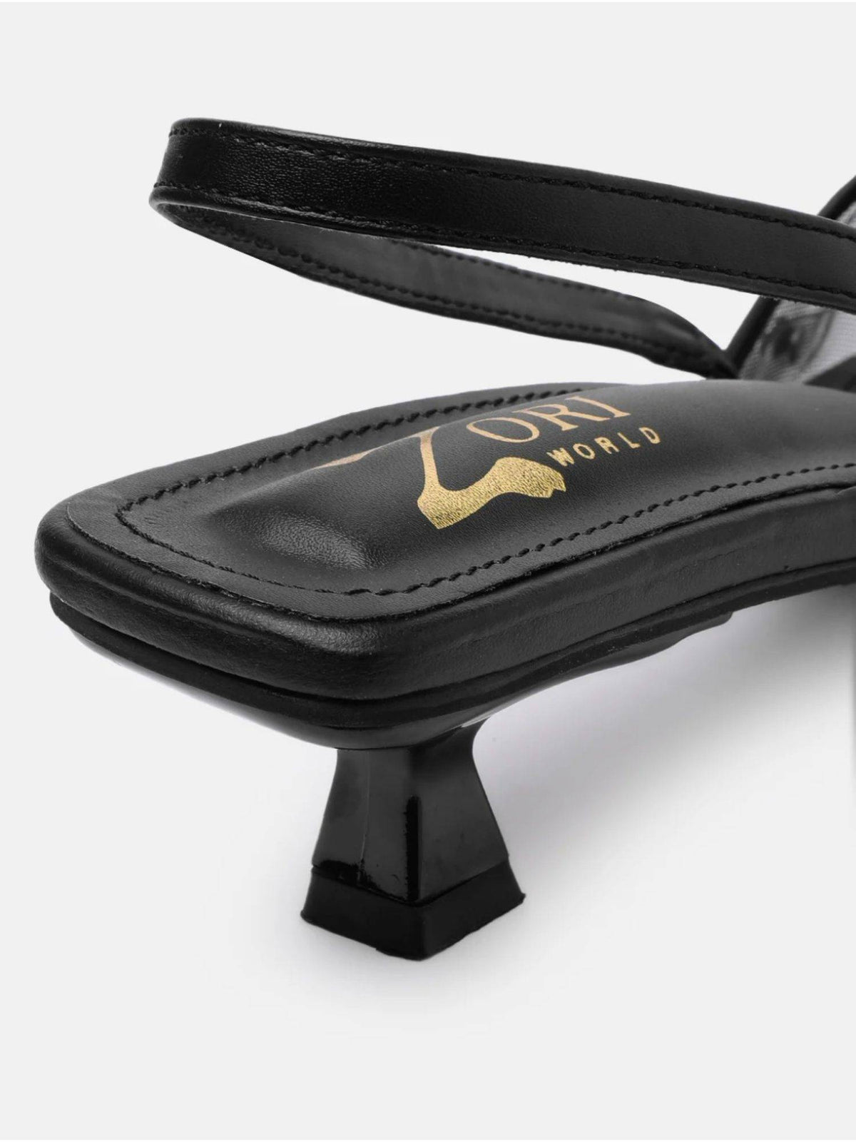 Women Black CAPPICCINO Kitten Heels | H78 - view 5