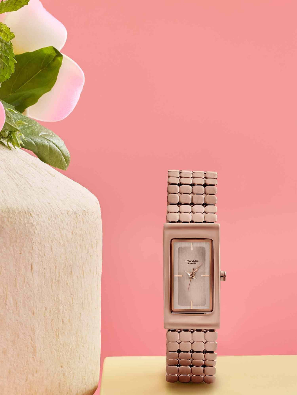 Poze 9.2 Alloy Rose Gold Dial Watch For Women -SP80201WM01W (Medium) | W92 - view 1
