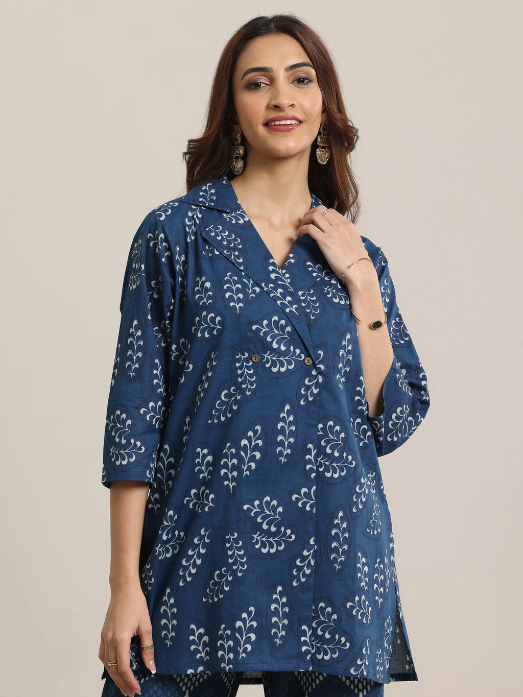 Libas Indigo Printed Cotton Co-Ord sets CO87