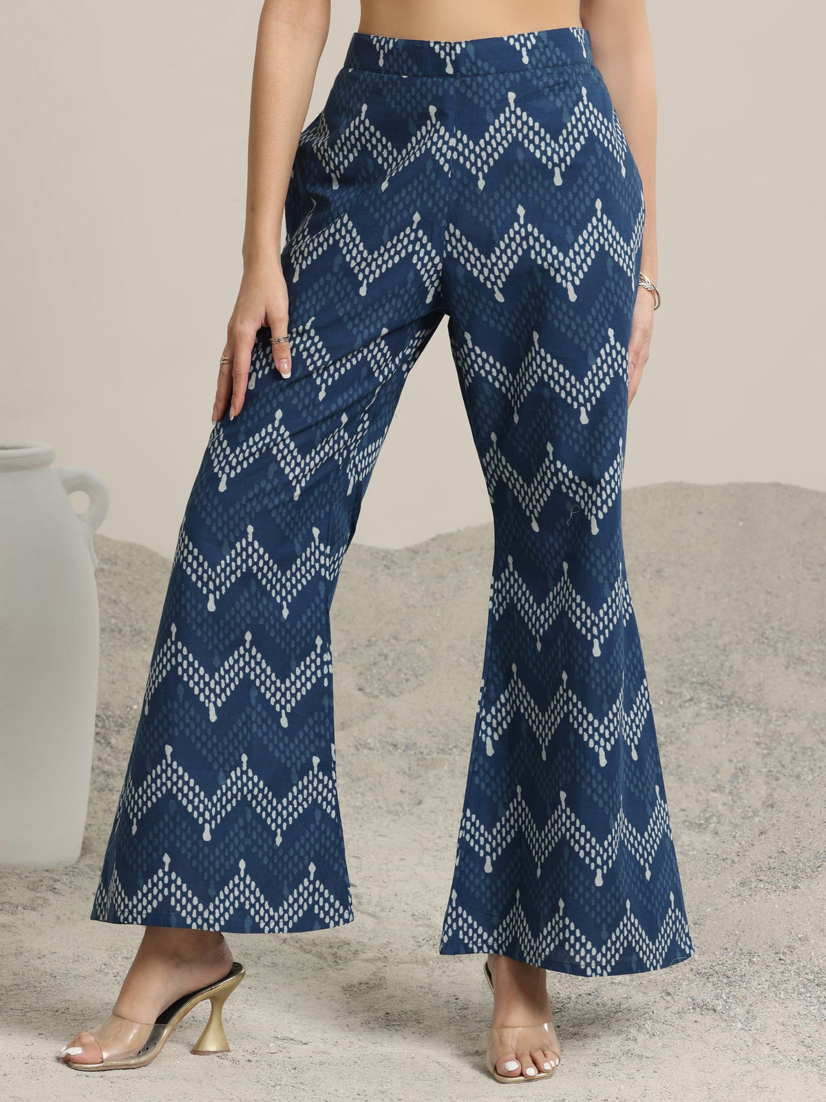 Libas Indigo Printed Cotton Co-Ord sets CO87