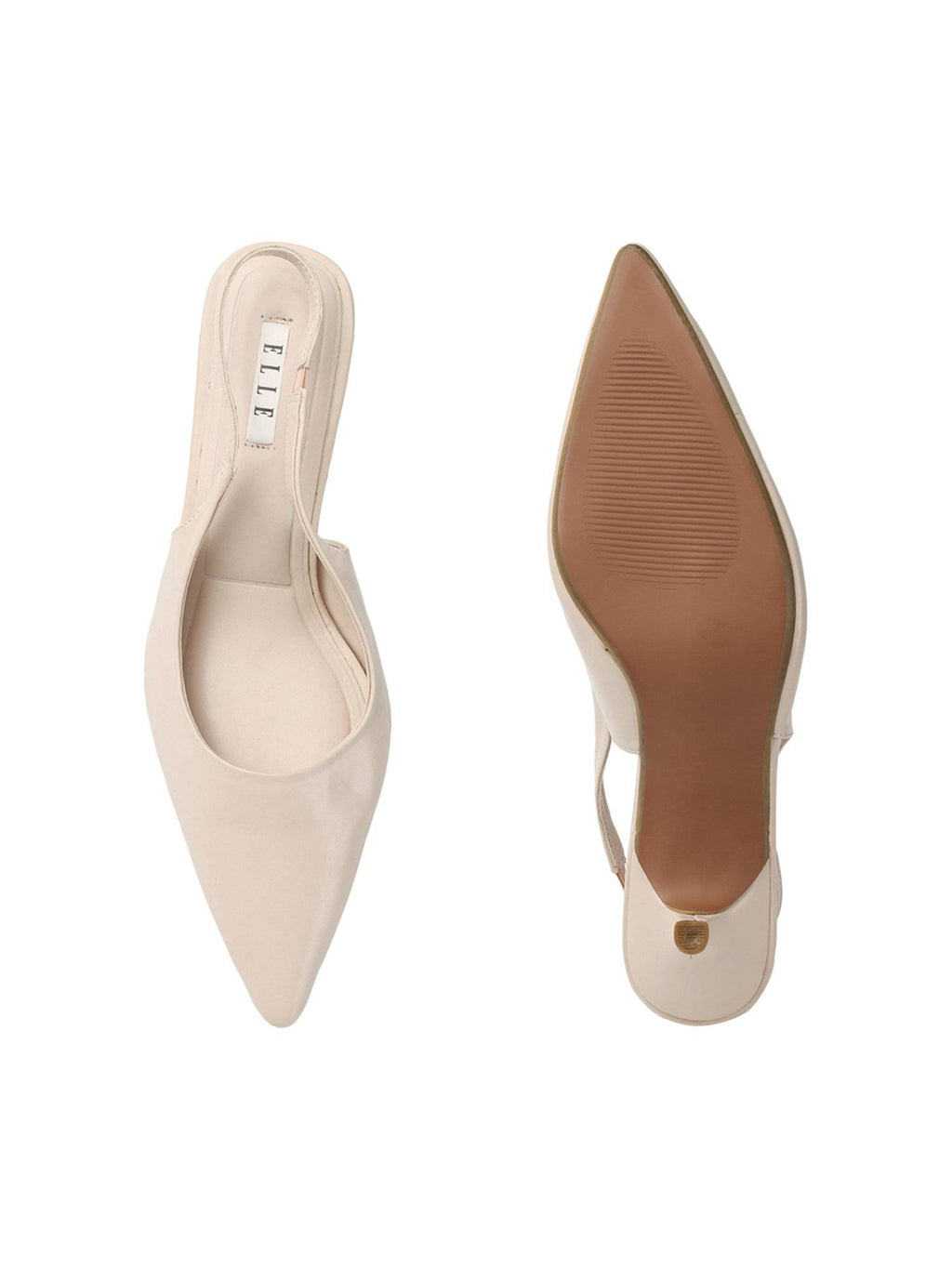 Cream Women Solid Mules | H78 - view 8
