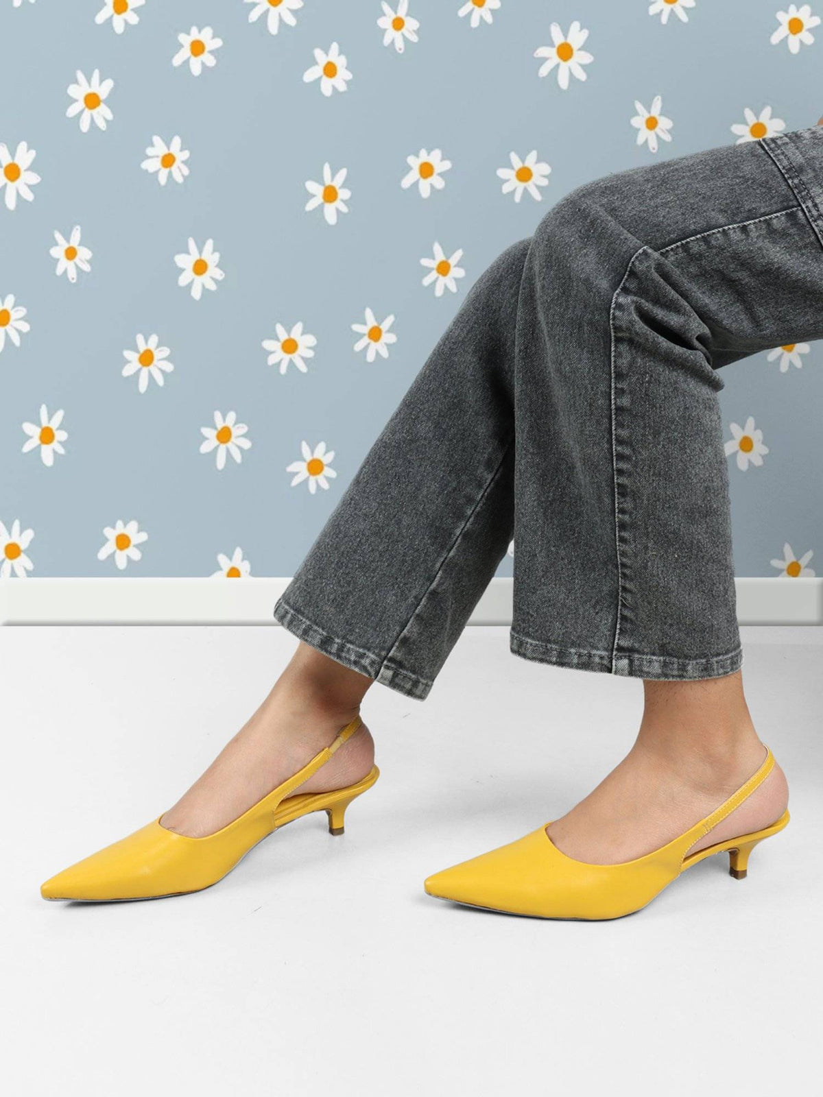 Cream Women Solid Mules | H78 - view 9