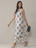 Libas Off White Floral Printed Cotton Co-Ord Set CO87