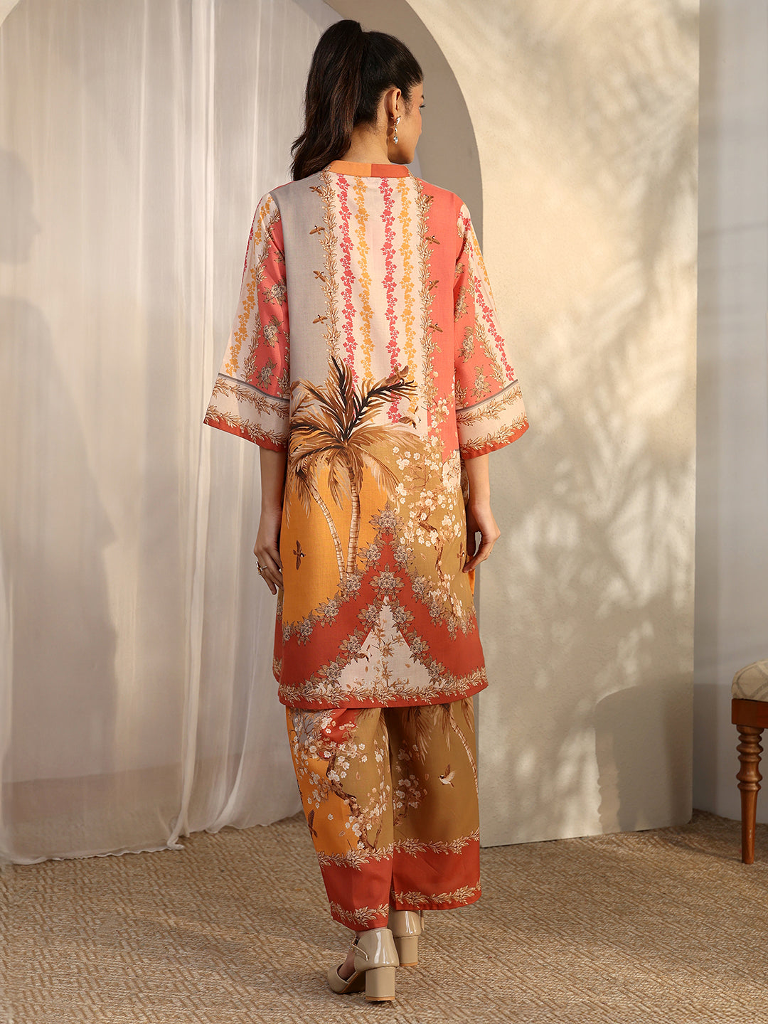 Libas Multi Printed Cotton Blend Co-Ord Sets CO87