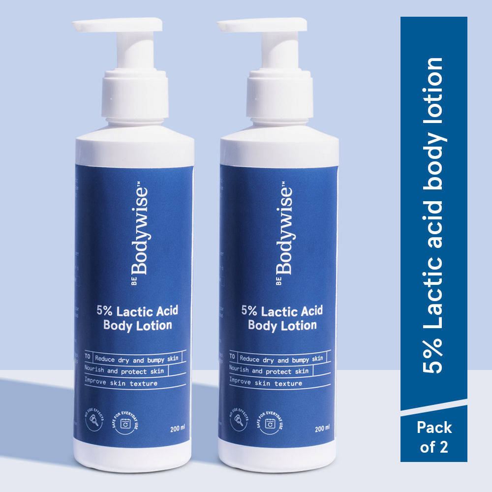 5% Lactic Acid Body Lotion - For Improving Skin Texture & Strawberry Legs - Pack Of 2 | BWS9 - view 1
