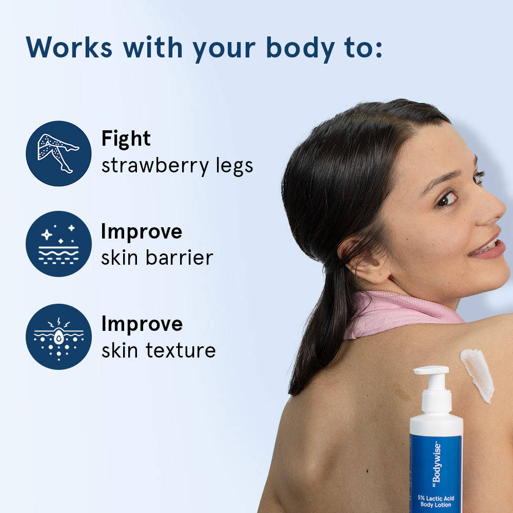 5% Lactic Acid Body Lotion - For Improving Skin Texture & Strawberry Legs - Pack Of 2 | BWS9 - view 2