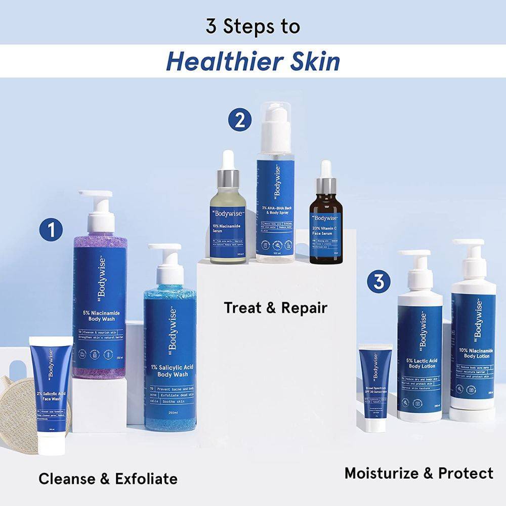 5% Niacinamide Body Wash + 5% Lactic Acid Body Lotion For Strawberry Legs | BWS9 - view 9