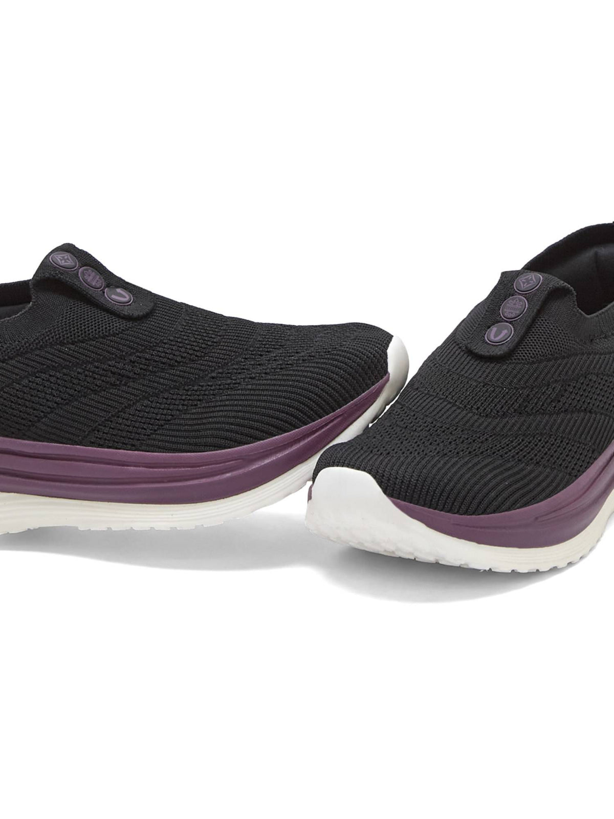 GLIMO Women Black Walking Shoes | SH9 - view 6