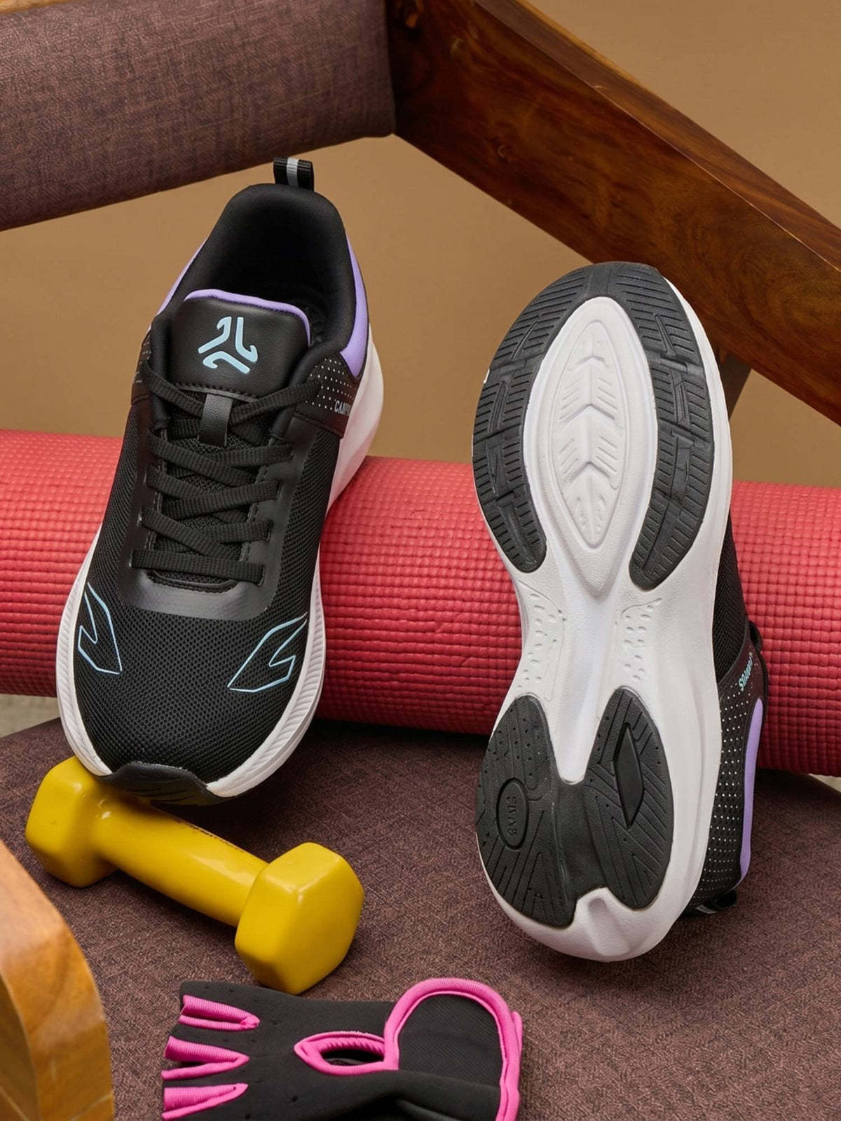 FORLIC Women Black Running Shoes | SH9 - view 1
