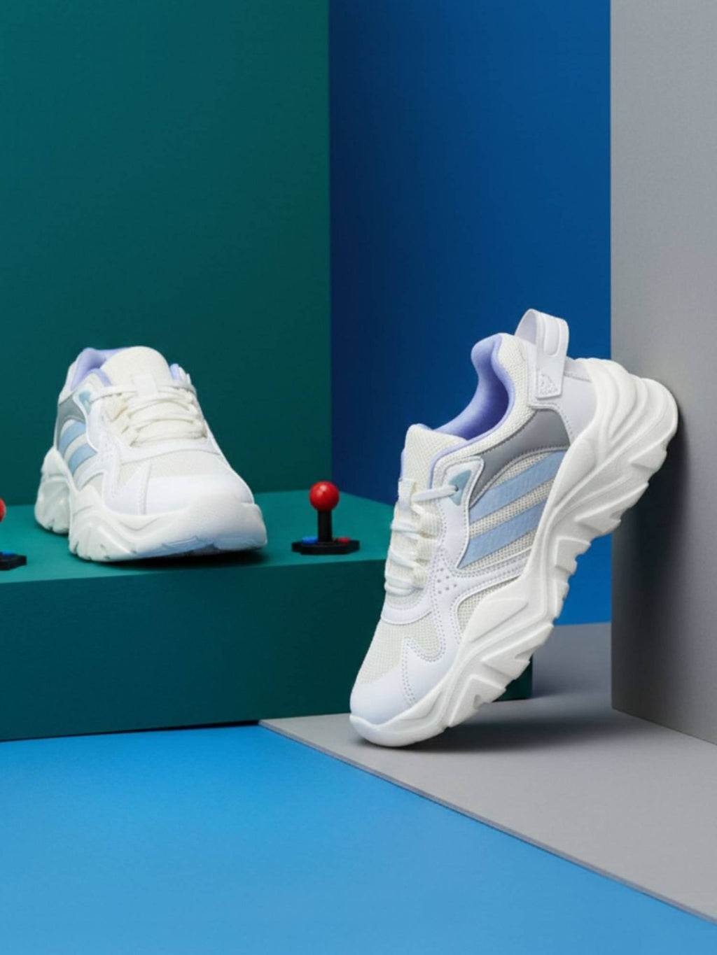 White Running Shoes for Women | SH9 - view 1