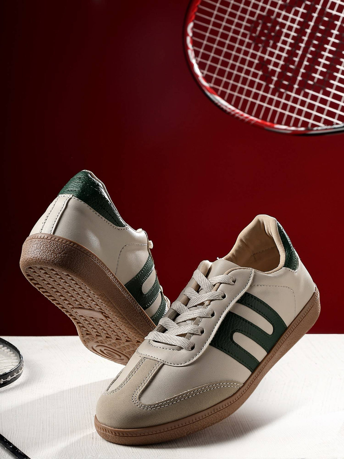 Green Casual Sneakers for Women | SN09 - view 1
