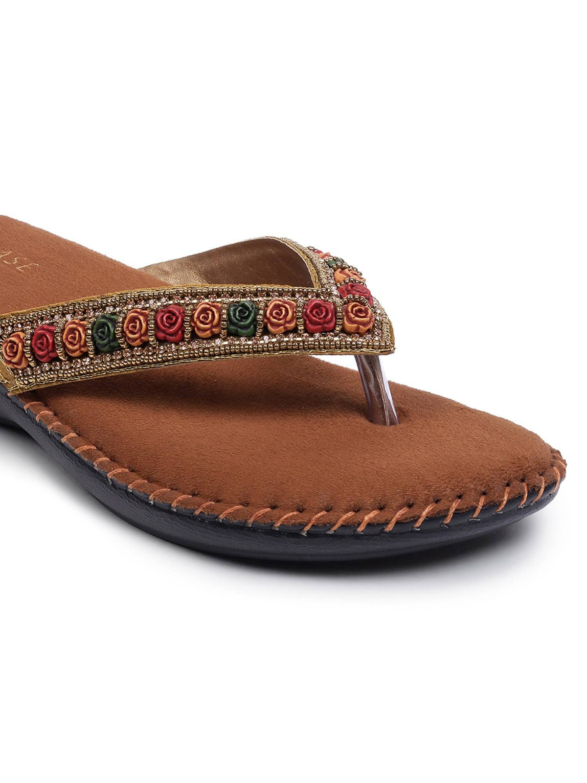 Women Tan Soft Ortho Sandals | SD89 - view 6