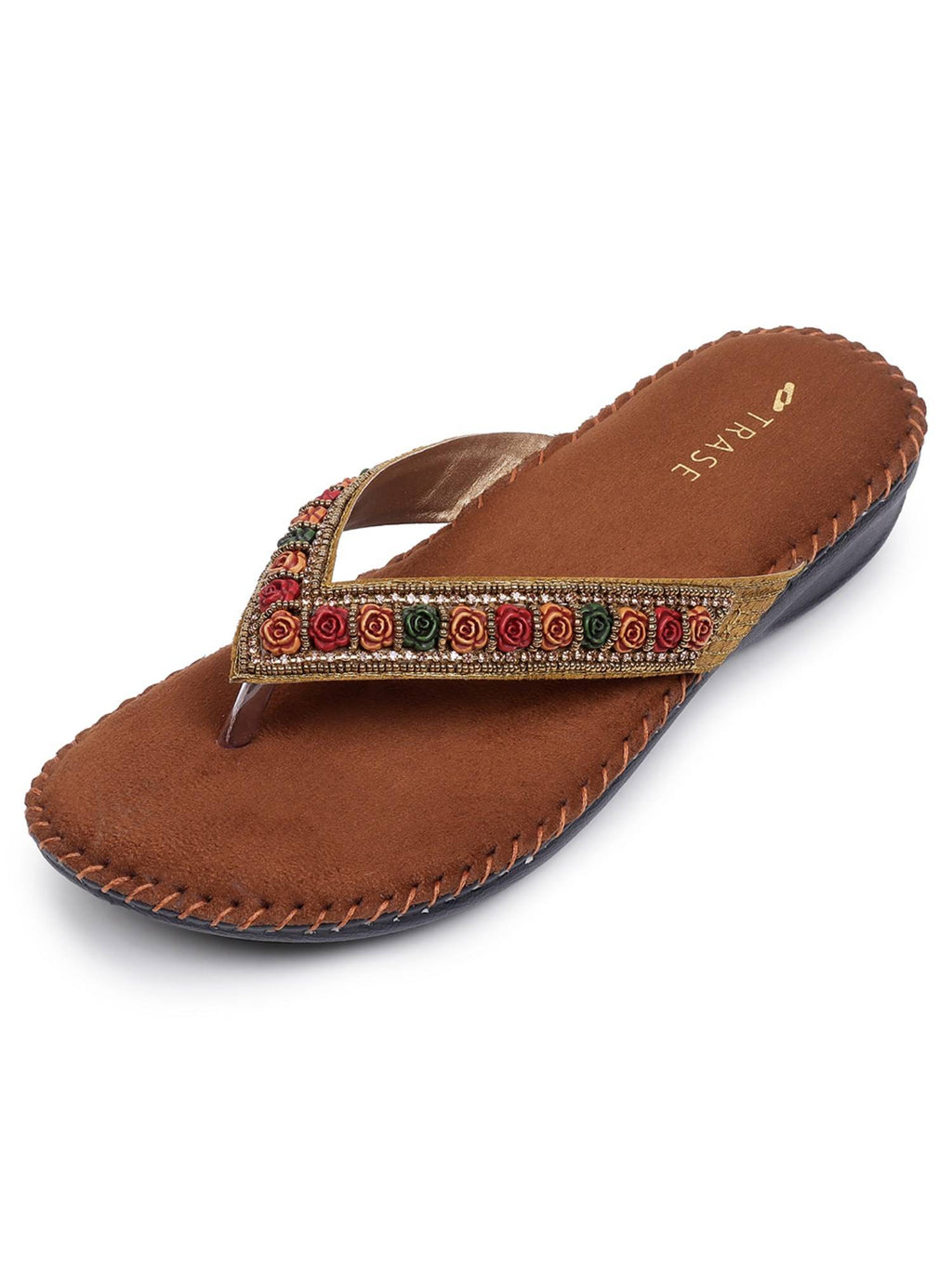 Women Tan Soft Ortho Sandals | SD89 - view 7