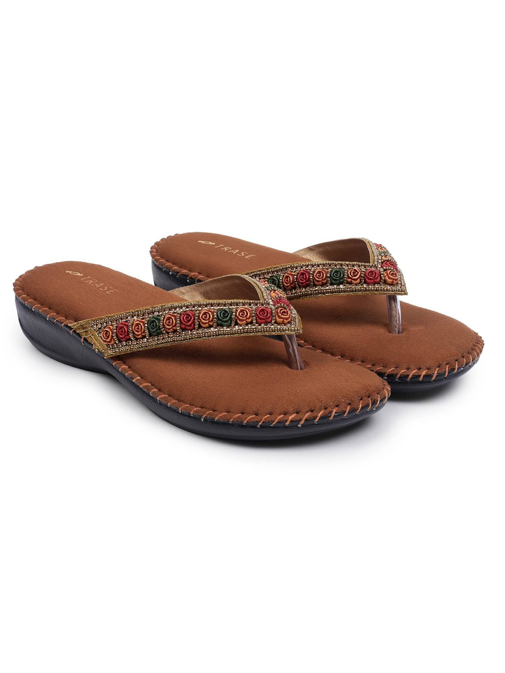 Women Tan Soft Ortho Sandals | SD89 - view 8