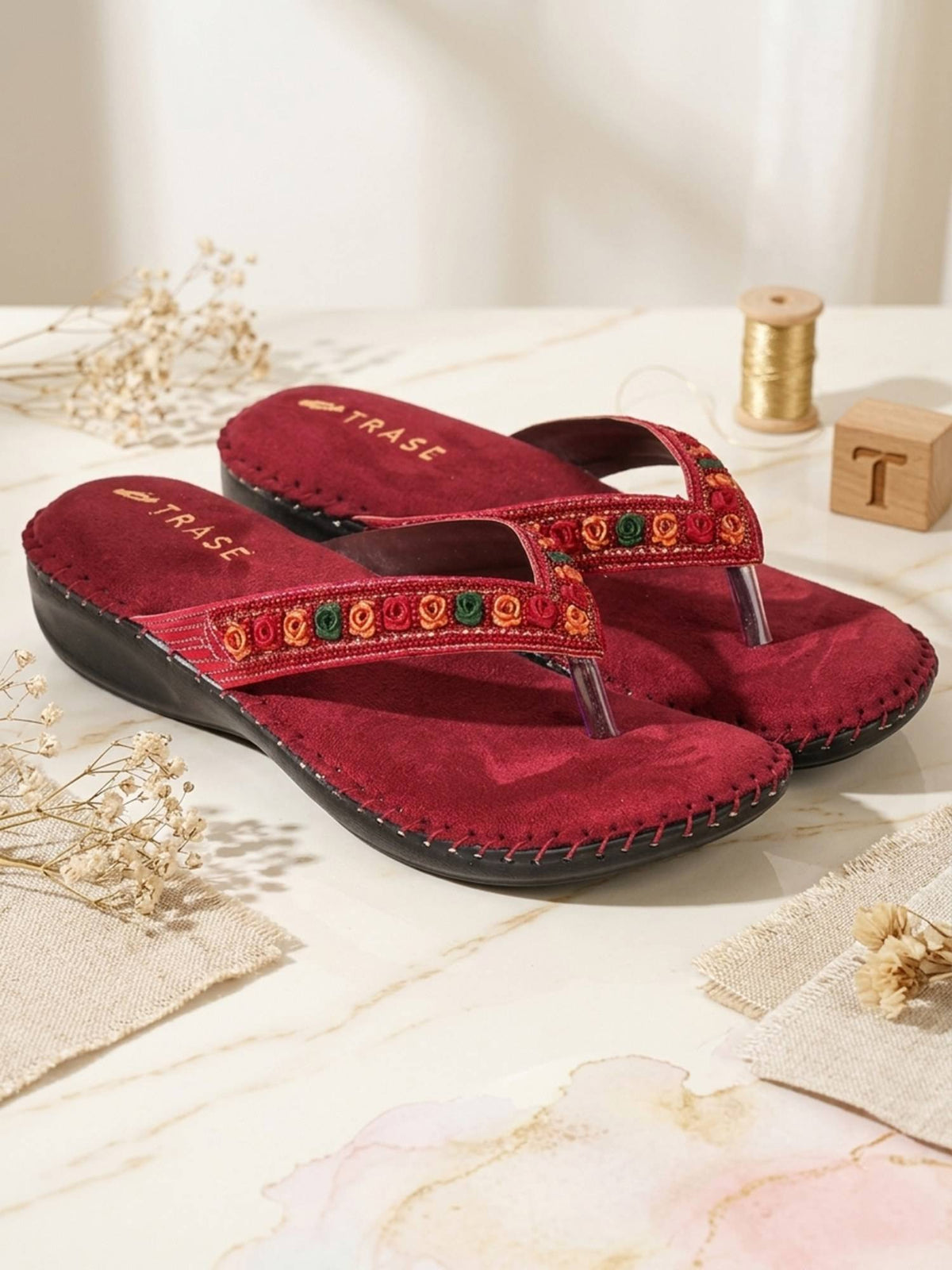 Women Tan Soft Ortho Sandals | SD89 - view 33