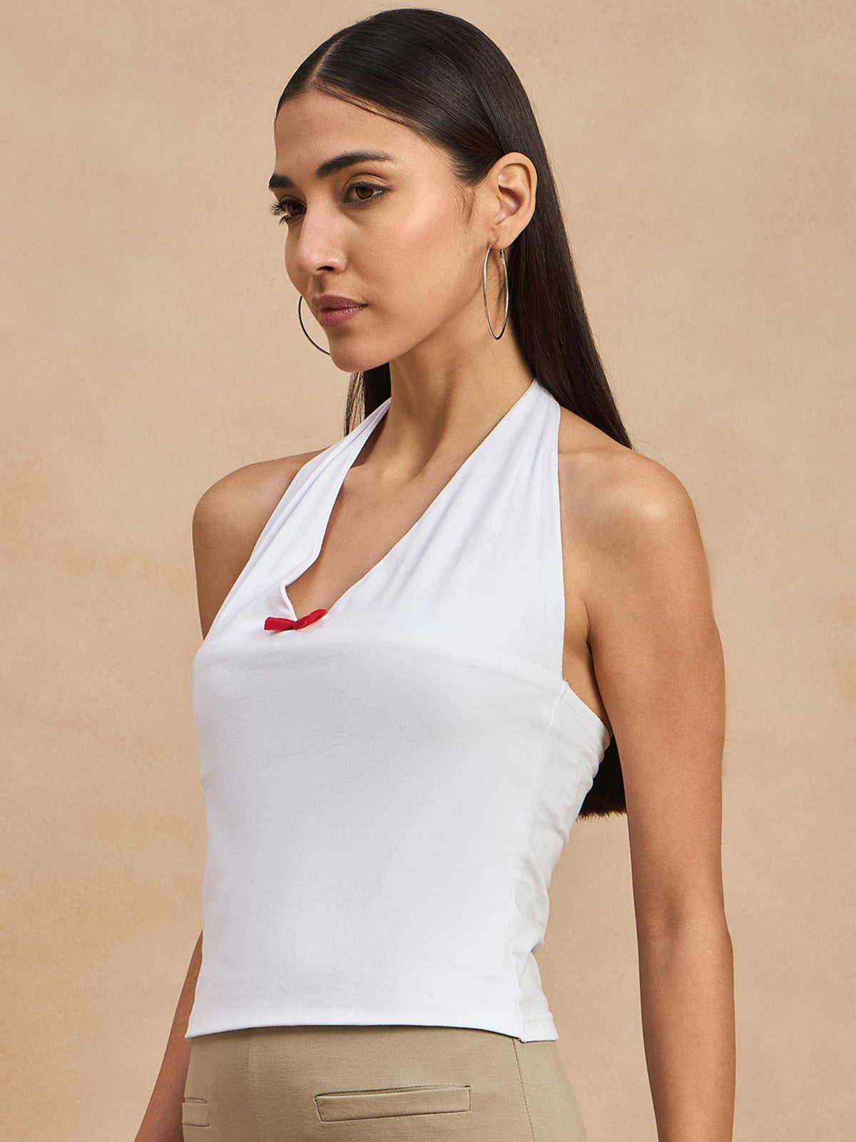 Halter Neck Tie Up Top | HT67 - view 3