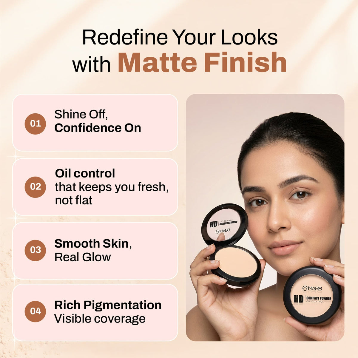 HD Mattifying Compact Powder | F14 - view 2