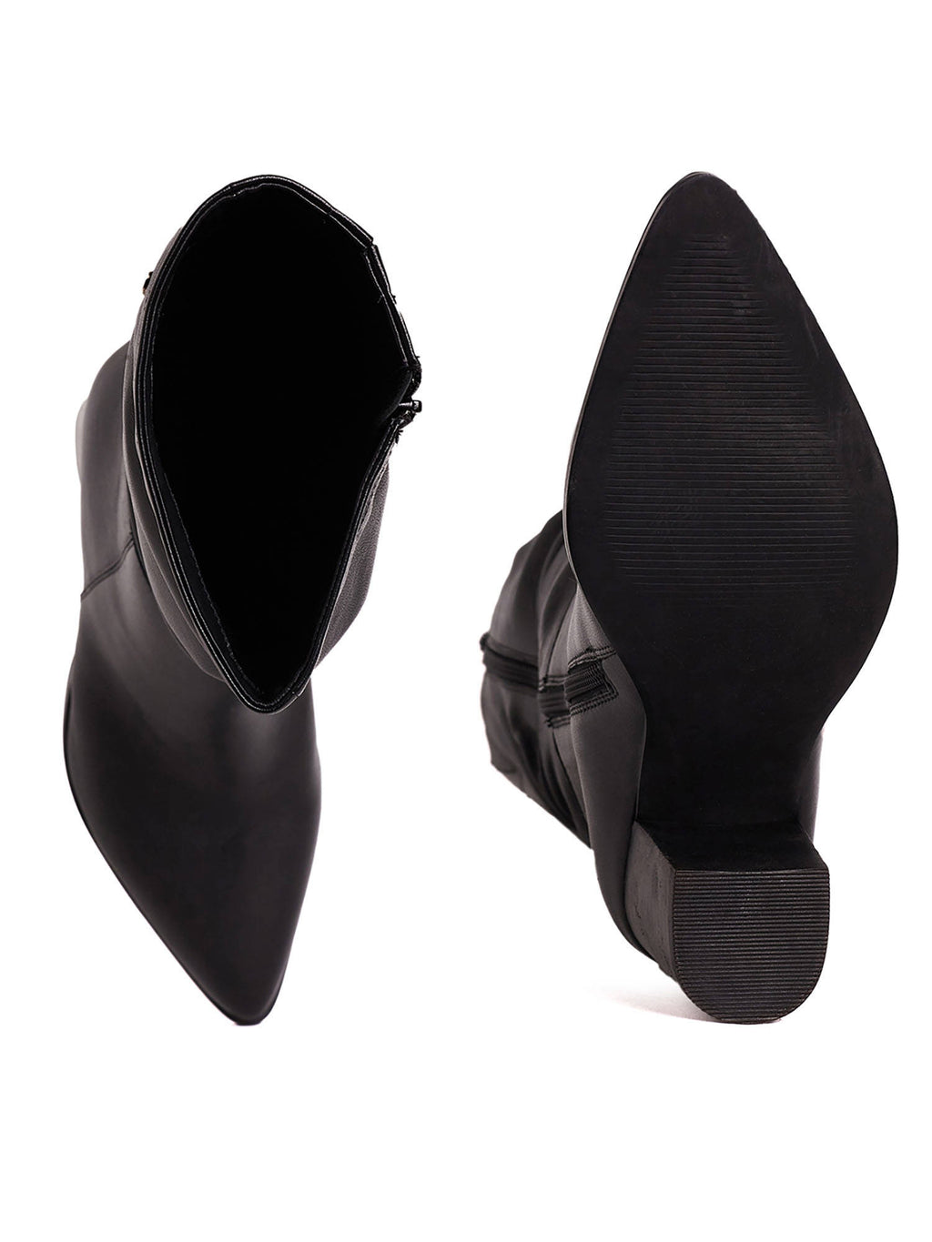 Vivinne Leather Solid Long Boots-Black | BT61 - view 5