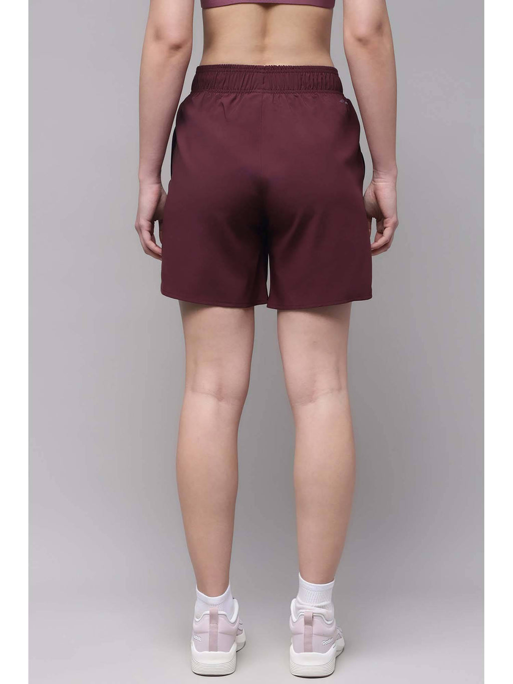 Women Maroon Shorts - view 3