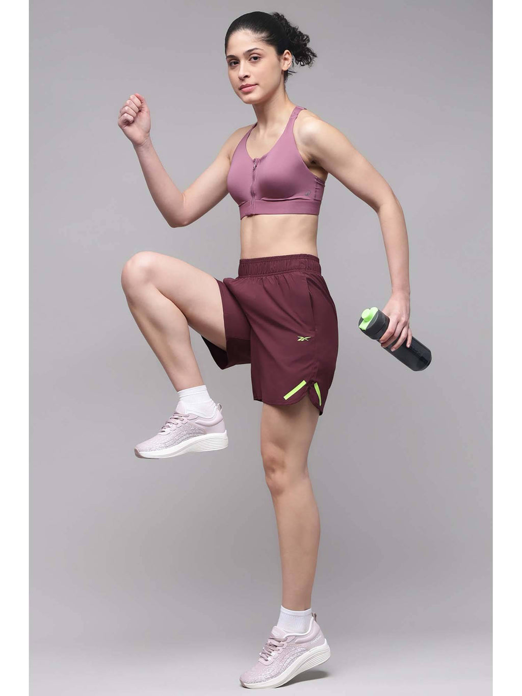 Women Maroon Shorts - view 5