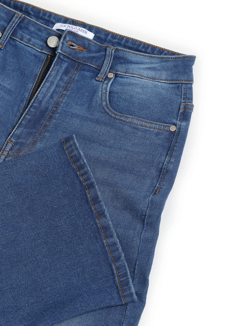 Wide Leg Stone Wash Jeans | WL90 - view 2