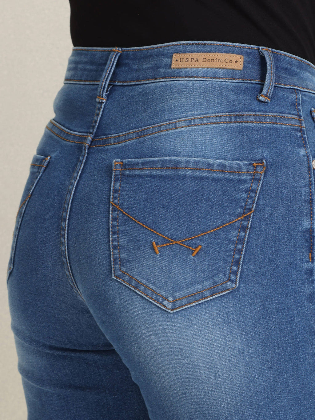 Wide Leg Stone Wash Jeans | WL90 - view 7