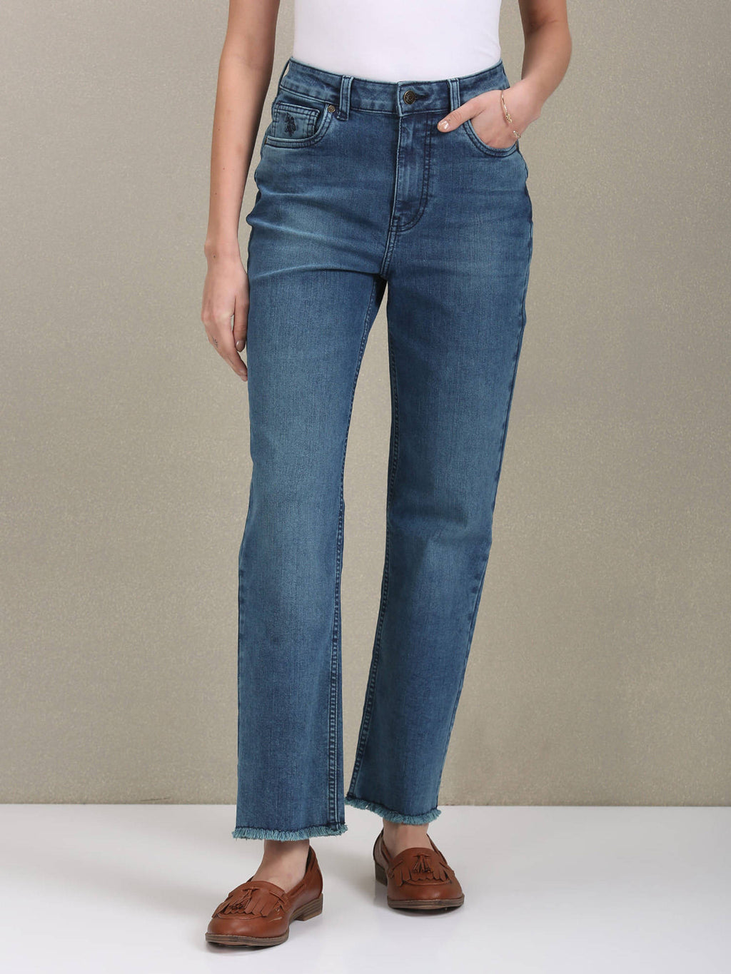 Straight Fit High Rise Jeans | ST23 - view 6