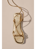 Women Gold Strappy Sandals | SD89 - view 1