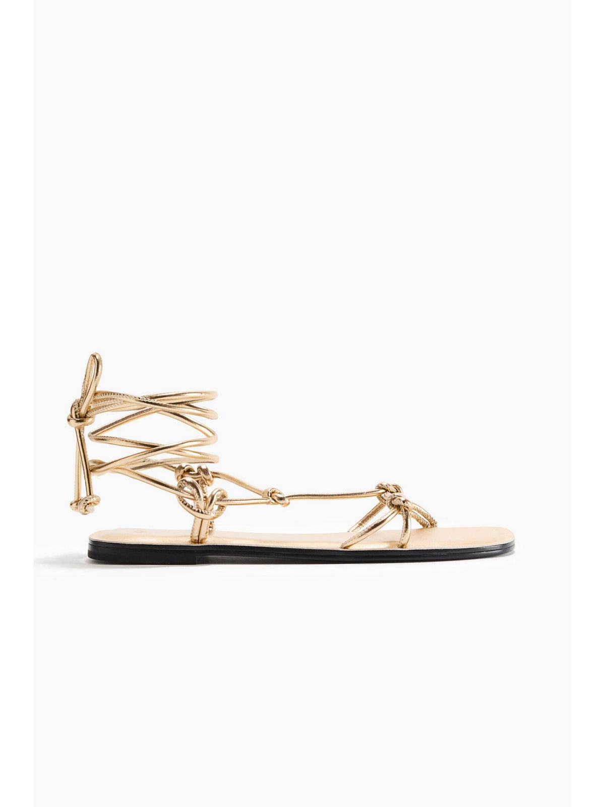Women Gold Strappy Sandals | SD89 - view 2