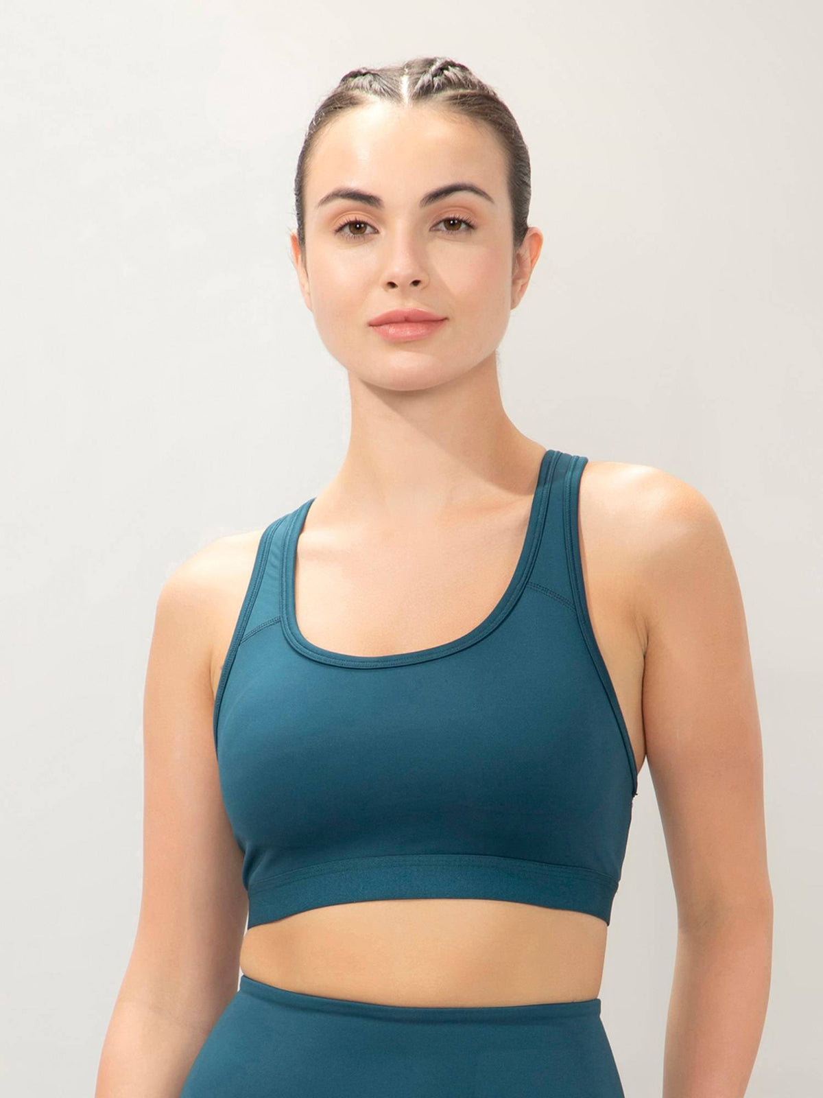 Women Black Energize Active Medium Impact Slip-On Solid Bra | sb09 - view 7