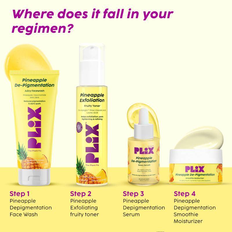 Pineapple Depigmentation Regime With Toner, Cleanser & Moisturizer | PL1 - view 2