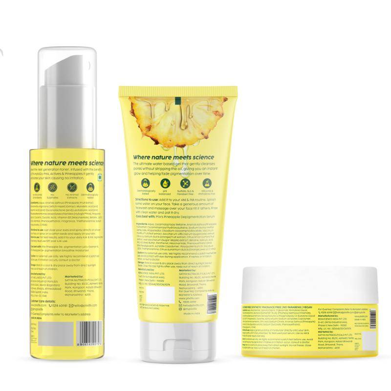 Pineapple Depigmentation Regime With Toner, Cleanser & Moisturizer | PL1 - view 4
