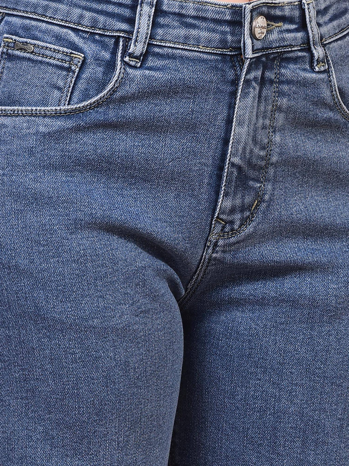 Womens Blue Wide-Leg Jeans | BG78 - view 6