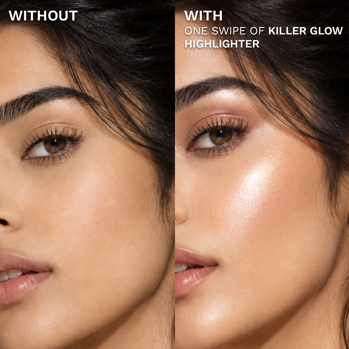 Killer Glow Powder Highlighter - Micro Pearls, Pink Luminous HD Shine | F14 - view 4