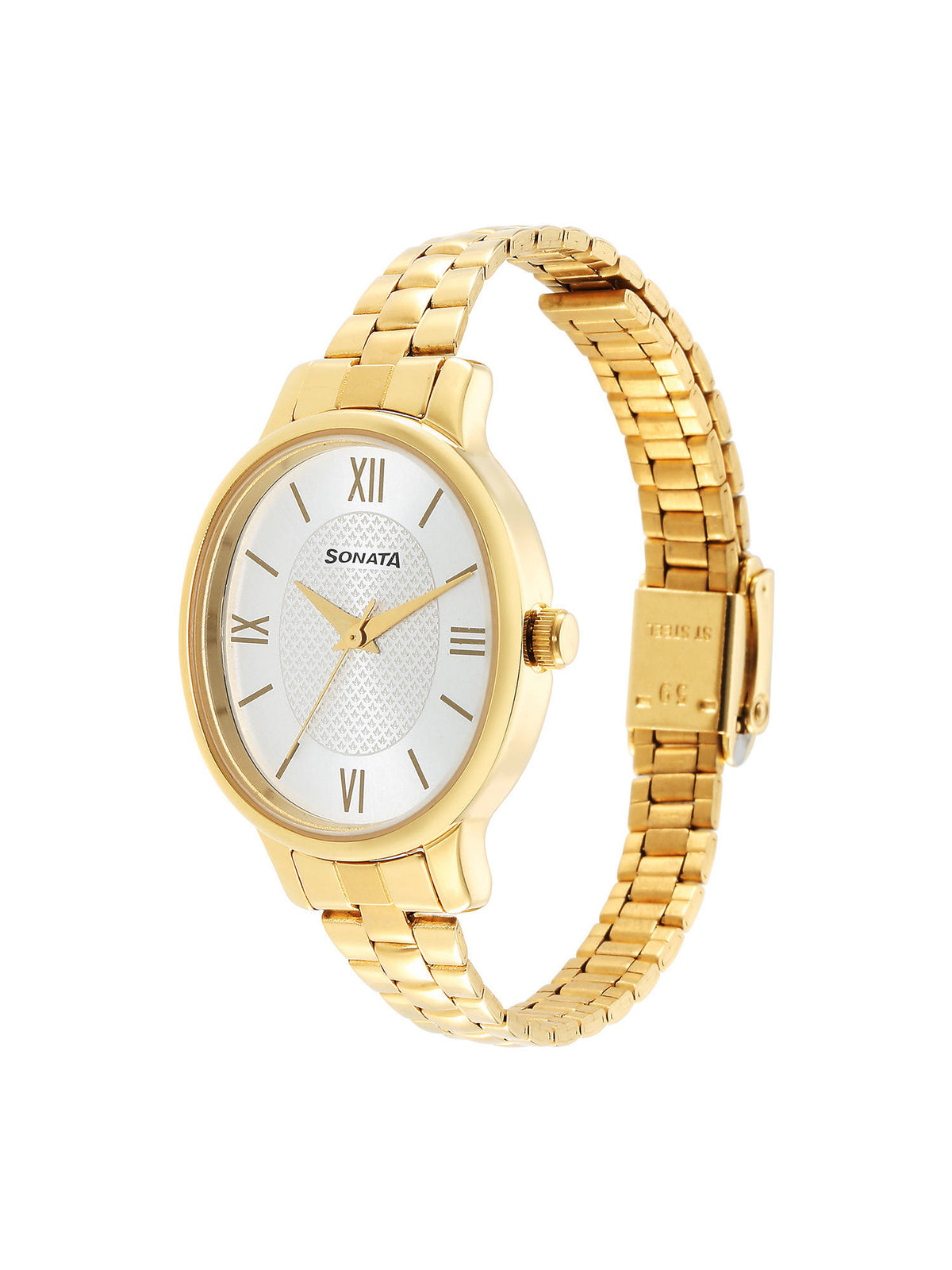 Classic Gold 8179YM01 White Dial Analog watch for Women | W92 - view 2