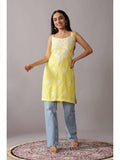 Baby Pink Rayon Chikankari Embroidered Stylish Kurta | U3S - view 7