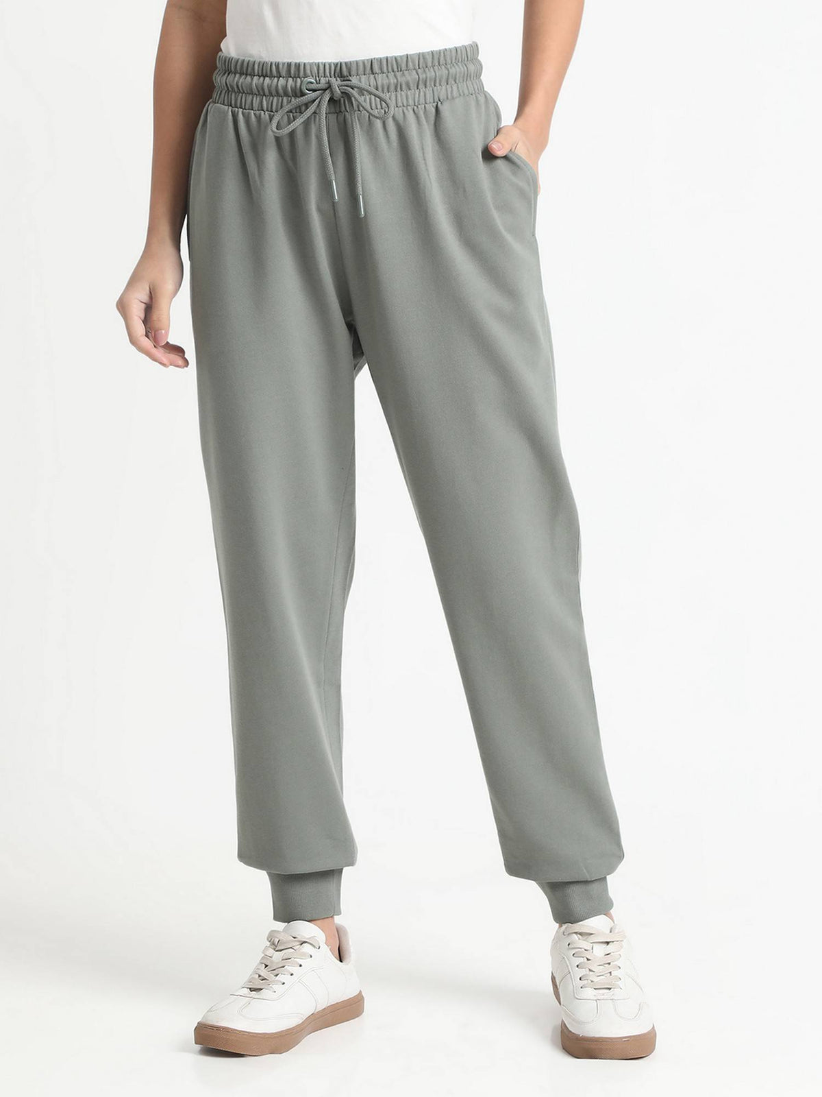 Women Black Tapered Solid Joggers | WJ89 - view 29