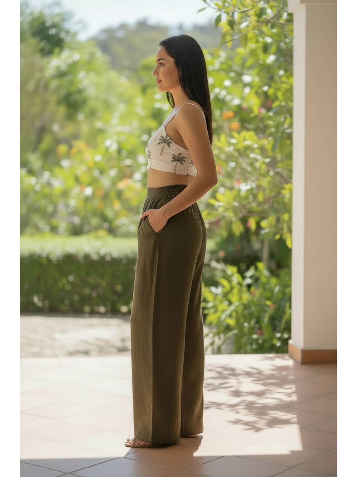 Women Off White Cotton Embroidered Crop Top | CT61 - view 3