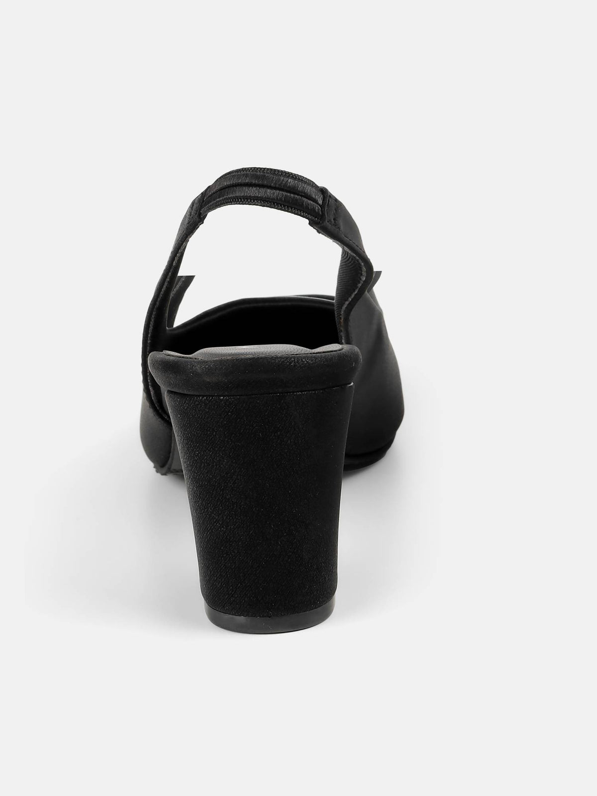 Black Synthetic Pointed Toe Heels | H78 - view 5