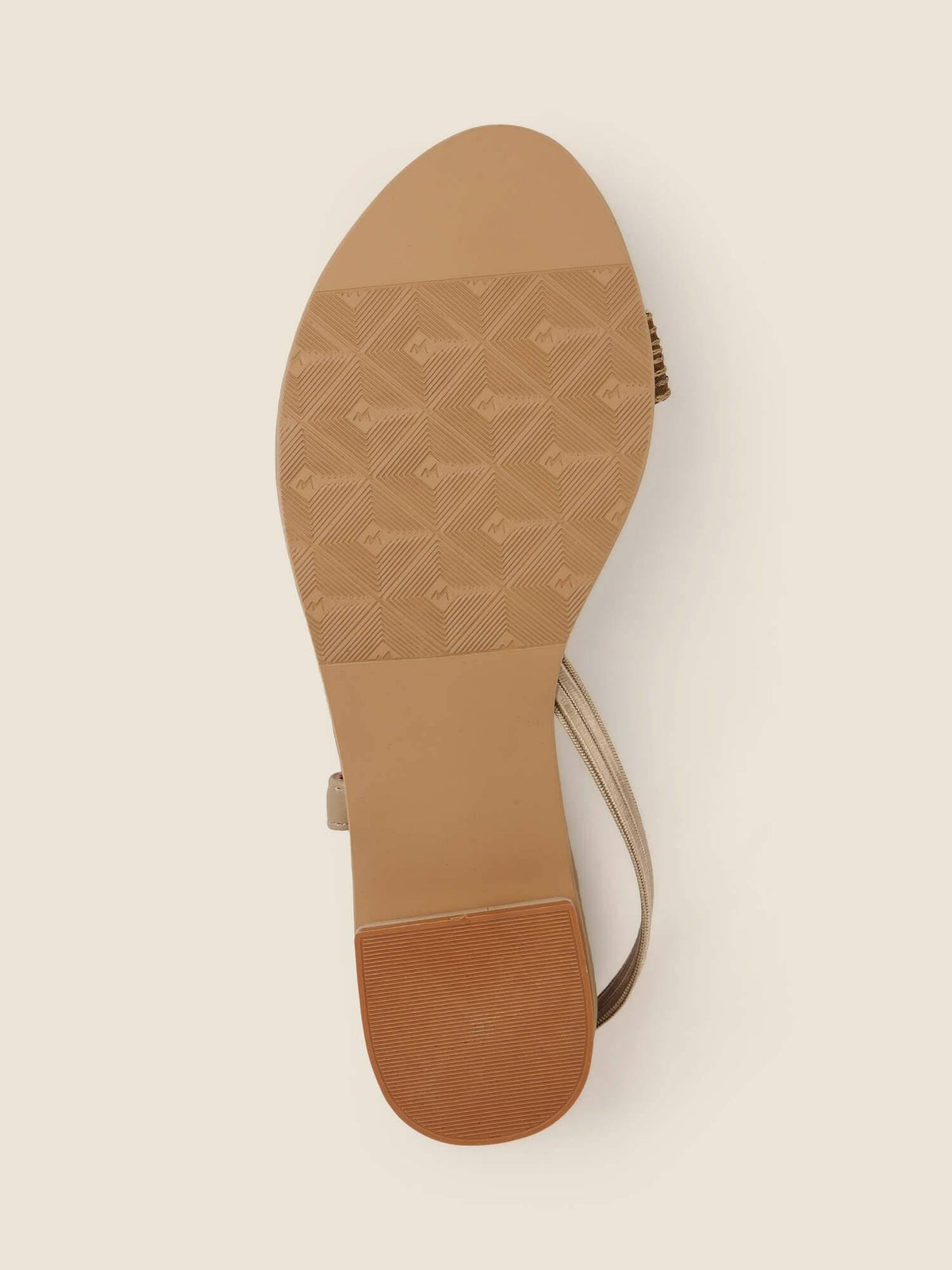Brown Synthetic Round Toe Flats | F61 - view 6