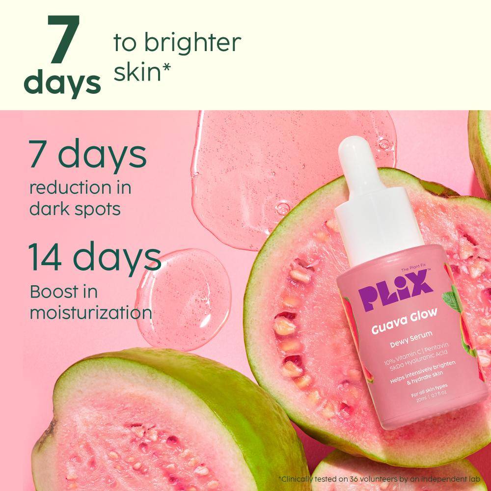 10% Vitamin C Guava Face Serum for Skin Brightening & Even tone with Hyaluronic acid & Pentavitin | PL1 - view 5
