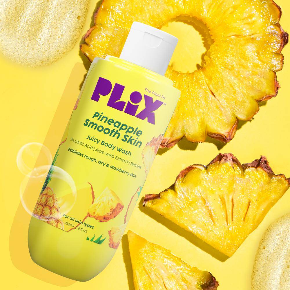 Pineapple 5% Lactic Acid Body Wash Exfoliates Dry, Rough & Strawberry Skin With Deep Cleansing | PL1 - view 13