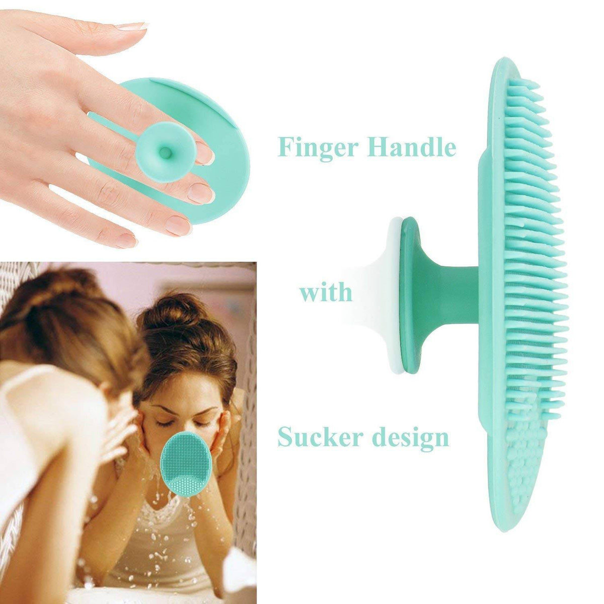 Face Scrubber and Soft Silicone Facial Cleansing Brush Pad | T32 - view 3