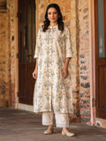 A-Line Kurta Princess Cut On Flaked and Embroidery with Mirror Work Orange | U3S - view 1
